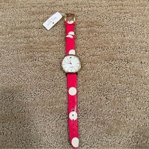Kate Spade Pink and White Polka Dot Watch